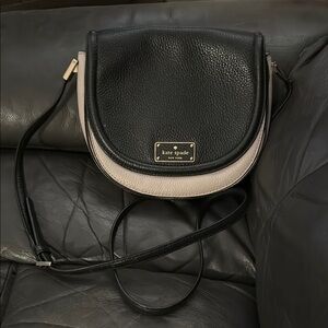 Kate Spade Elegant Black and Cream Crossbody Bag